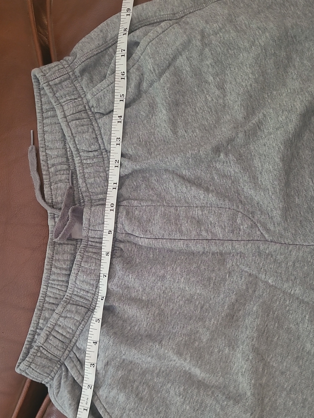Puma Men's Heather Gray Athletic Shorts with Logo - Picture 7 of 7